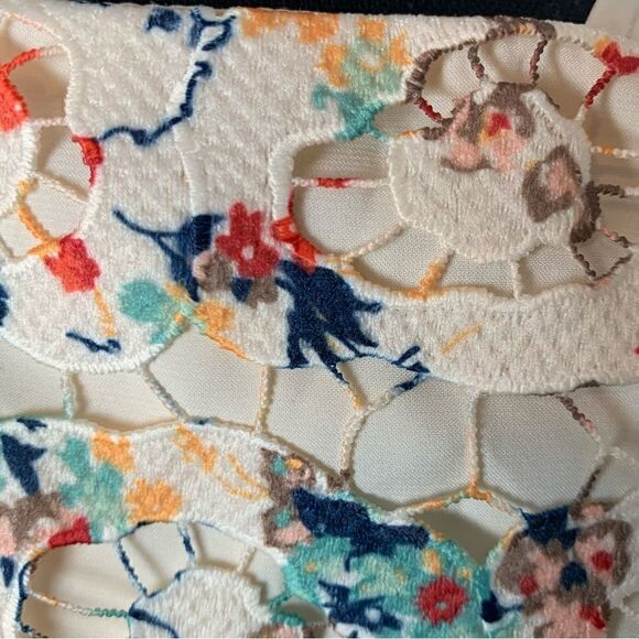 Tularosa Cyprus floral lace‎ halter mini dress with scalloped hem size XS - Picture 15 of 16